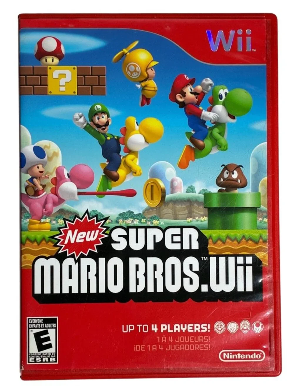 New Super Mario Bros Wii Nintendo Complete CIB Tested Game Case Manual 2009